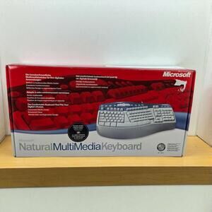 Microsoft Natural MultiMedia Keyboard Ergonomic PS/2 – Vintage Retro with Box